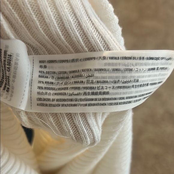 Hollister Off White Ribbed Knit Sweater - Picture 6 of 6